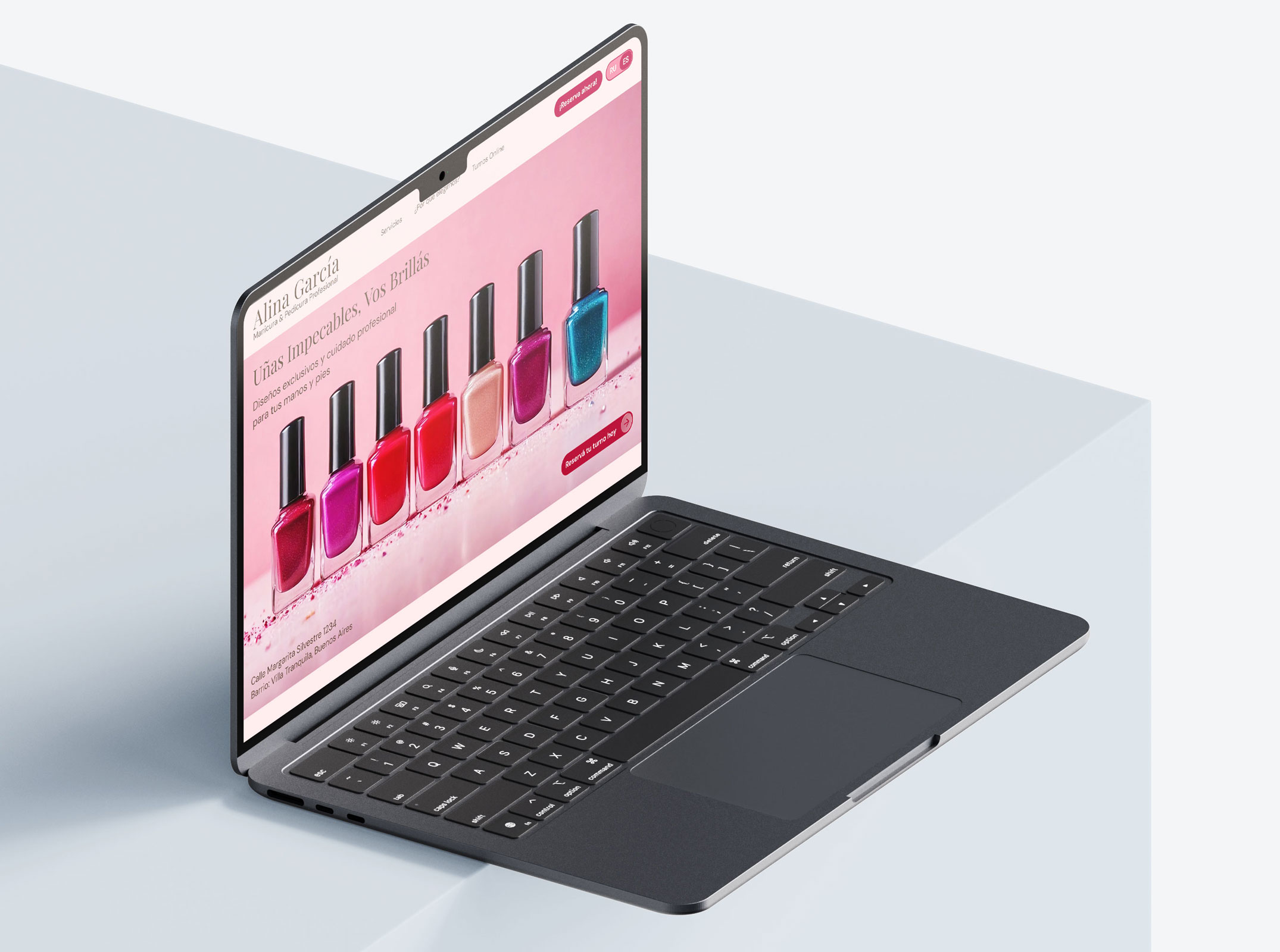 Website for a Nail Care Specialist